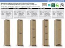 Melamine Locker Range And Specifications